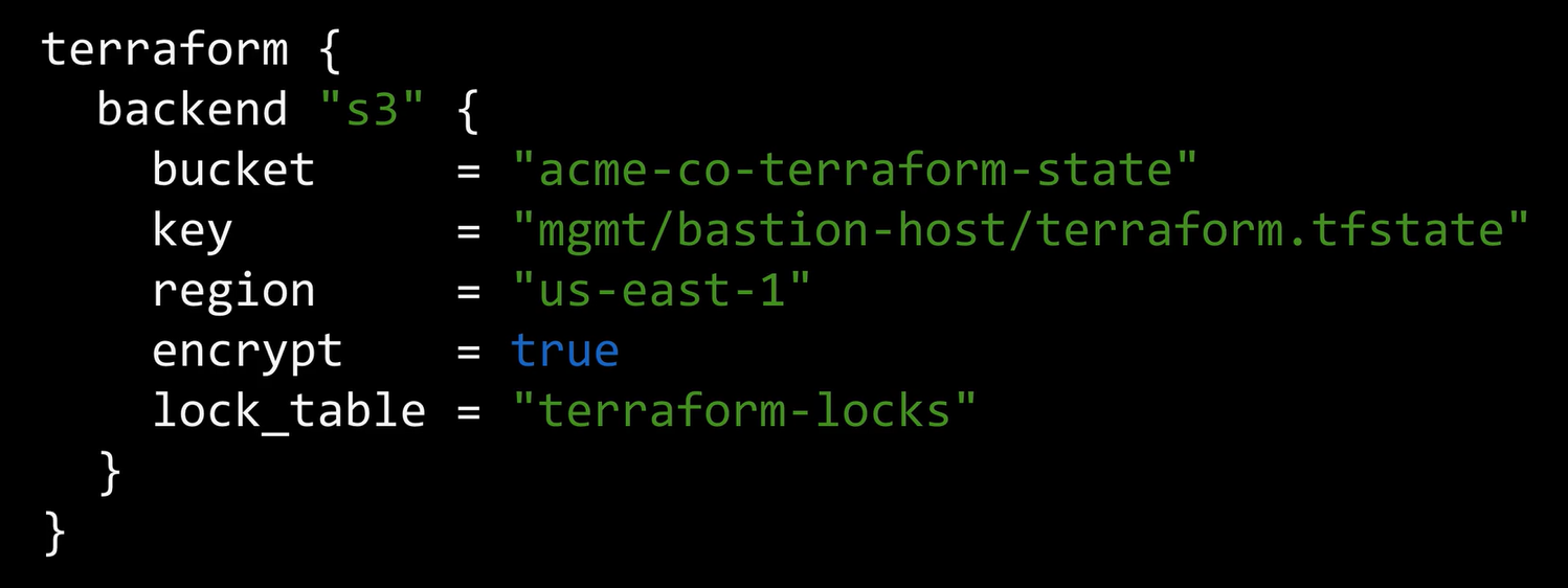 Terraform Backend with Lock